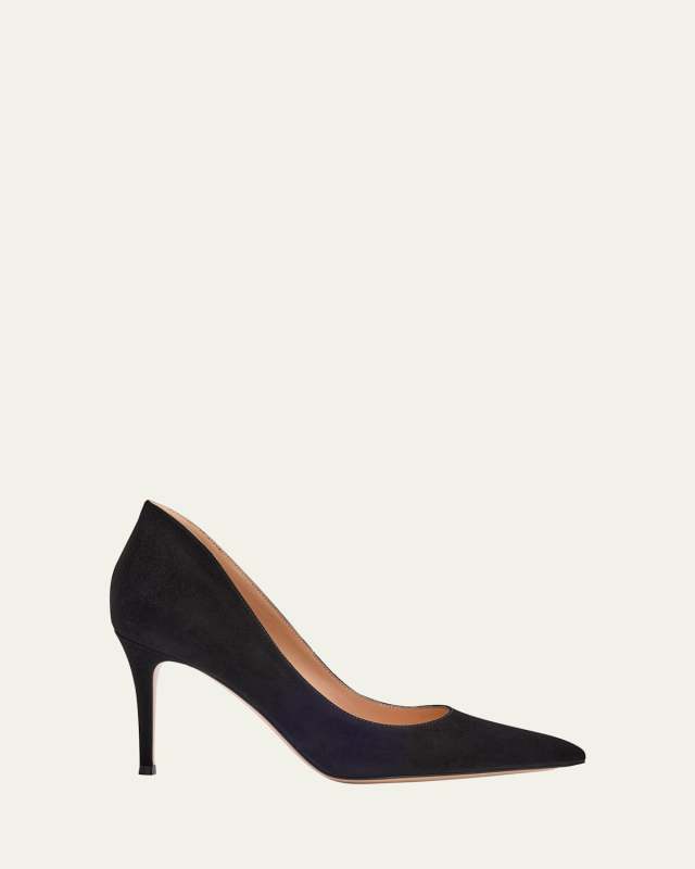 Ellipsis Suede Stiletto Pumps